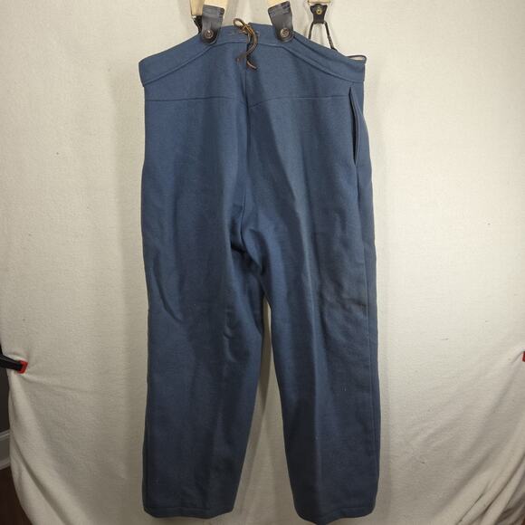 Vtg Civil War Pants Suspenders Military Blue Union Infantry Wool USA Military - Picture 8 of 10